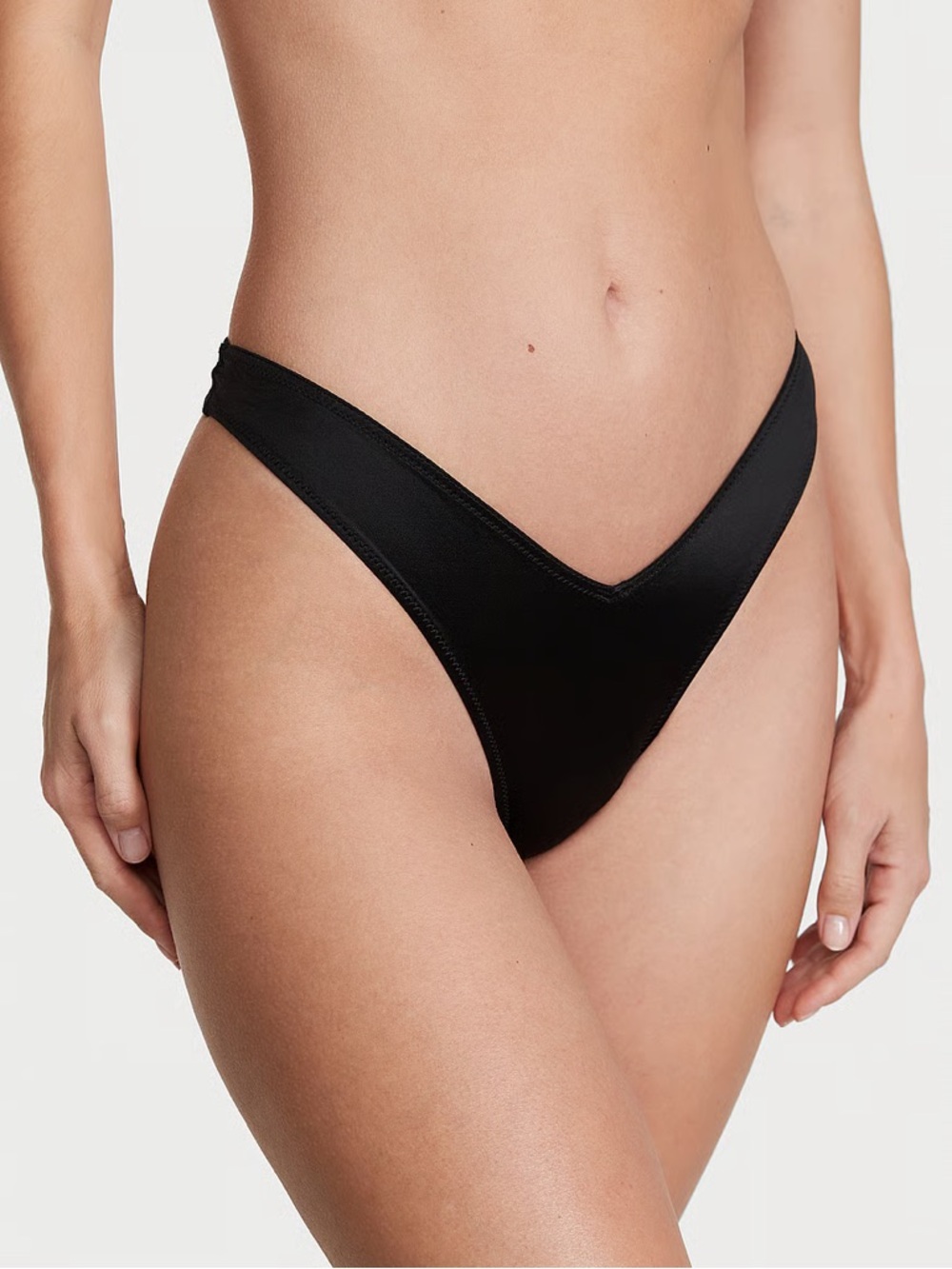 Victoria's Secret Black V-Cut Bikini Panty